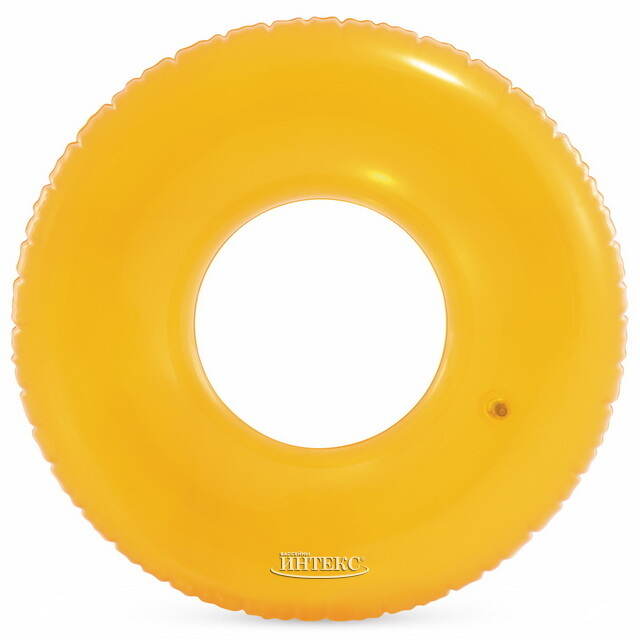 Надувной круг Бублик 76 см оранжевый INTEX