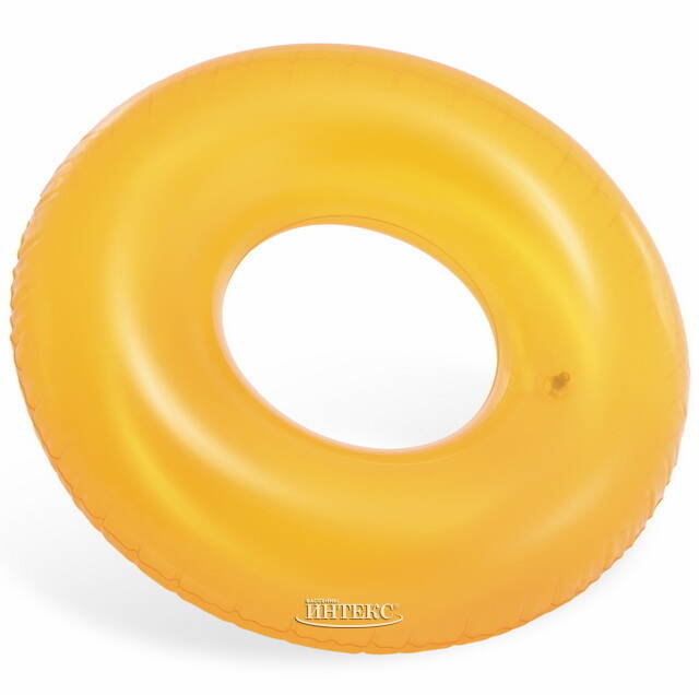 Надувной круг Бублик 76 см оранжевый INTEX