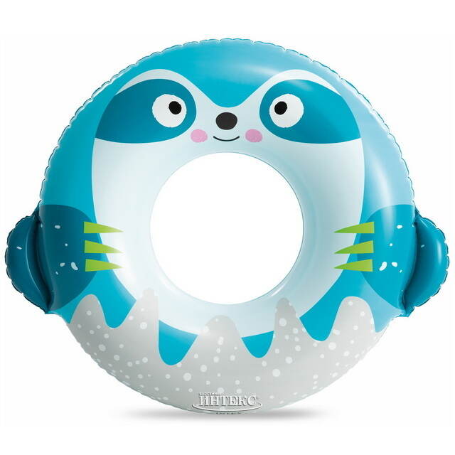 Надувной круг для купания Ленивец 91*76 см INTEX