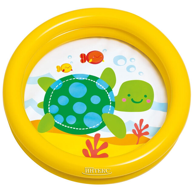 Детский надувной бассейн Мой первый бассейн - Черепашка 61*15 см INTEX (Интекс)