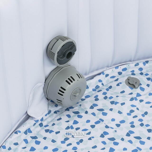 Надувной бассейн-джакузи Lay-Z-Spa: Miami EnergySense 196*66 см, аэромассаж, теплосберегающий тент Bestway