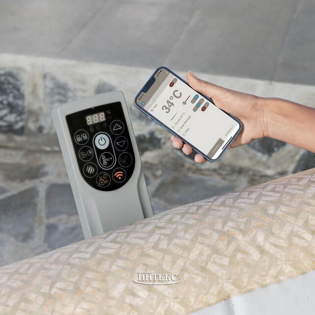 Надувной спа-бассейн 201*71 см 6001M Bestway Rome Smart AirJet (Бествей Ром Смарт ЭирДжет), теплосберегающий тент Bestway (Бествей)