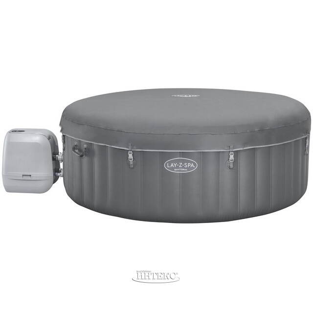 Надувной спа-бассейн 216*80 см 6001T Bestway Santorini Smart HydroJet Pro (Бествей Санторини Смарт Гидроджет Про), теплосберегающий тент, подсветка Bestway (Бествей)