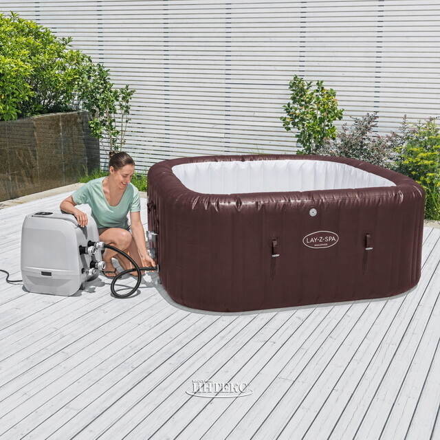 Надувной спа-бассейн 201*80 см 6001U Bestway Maldives Smart HydroJet Pro (Бествей Мальдивы Смарт Гидроджет Про), теплосберегающий тент, подсветка Bestway (Бествей)