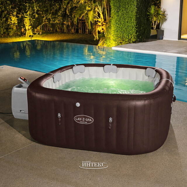 Надувной спа-бассейн 201*80 см 6001U Bestway Maldives Smart HydroJet Pro (Бествей Мальдивы Смарт Гидроджет Про), теплосберегающий тент, подсветка Bestway (Бествей)