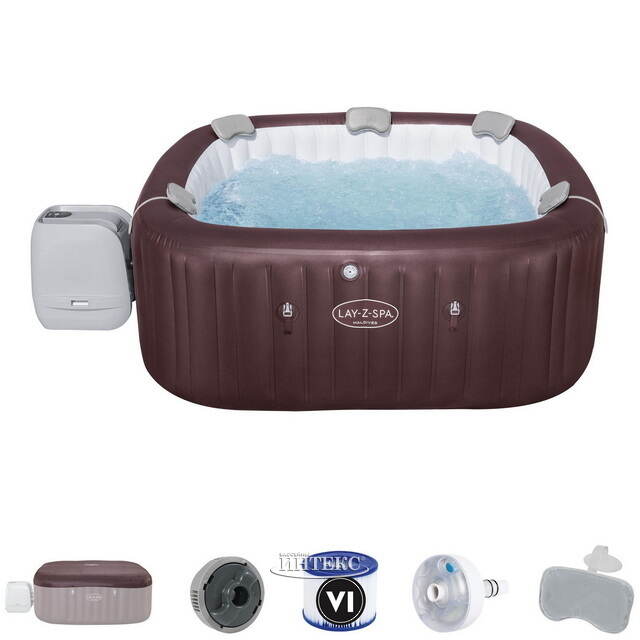 Надувной спа-бассейн 201*80 см 6001U Bestway Maldives Smart HydroJet Pro (Бествей Мальдивы Смарт Гидроджет Про), теплосберегающий тент, подсветка Bestway (Бествей)