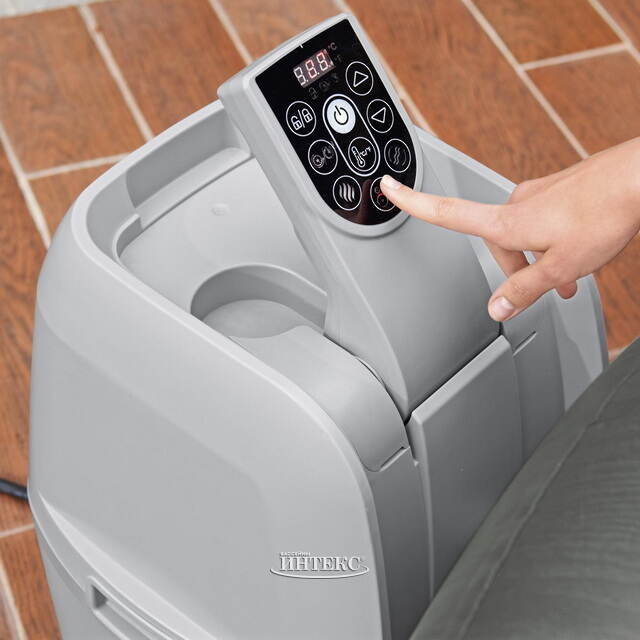 Надувной овальный бассейн-джакузи Lay-Z-Spa: Mauritius 270*180*71 см, аэромассаж, теплосберегающий тент Bestway (Бествей)