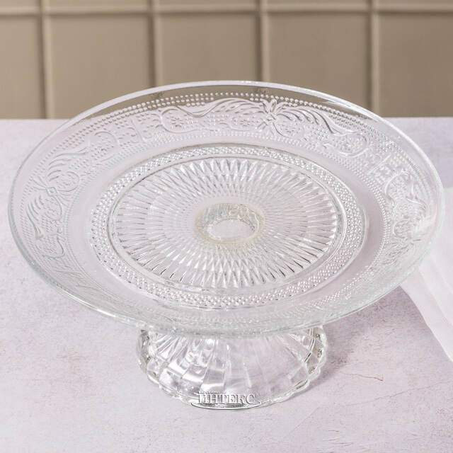 Подставка для торта Фелисити 25 см, стекло Boltze