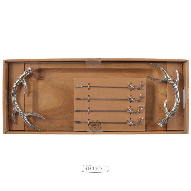 Набор для сервировки закусок Тронхейм: Silver 33 см Kaemingk