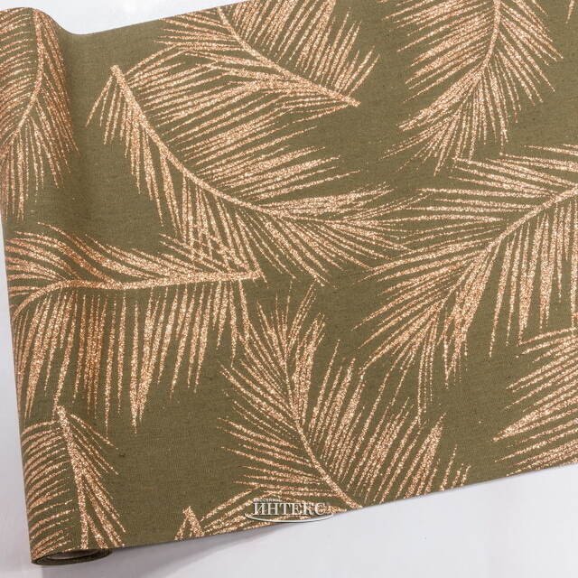 Ткань для декорирования Золотистый Оазис 35*200 см зелёный Kaemingk (Кейминг)