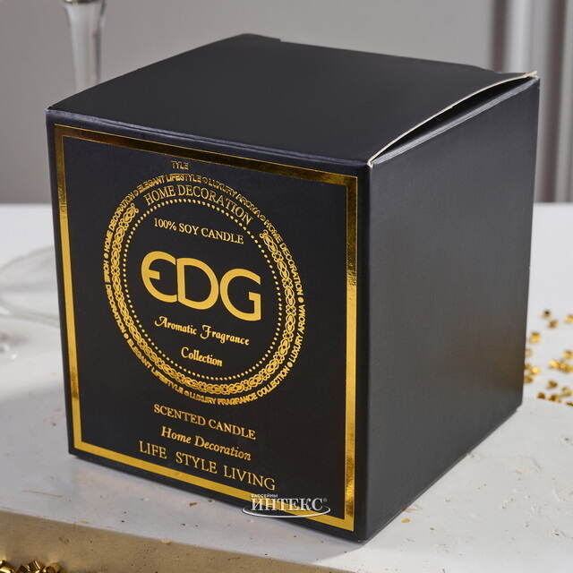 Ароматическая свеча в стакане Gasperi di Soia: Champagne, 22 часа горения EDG