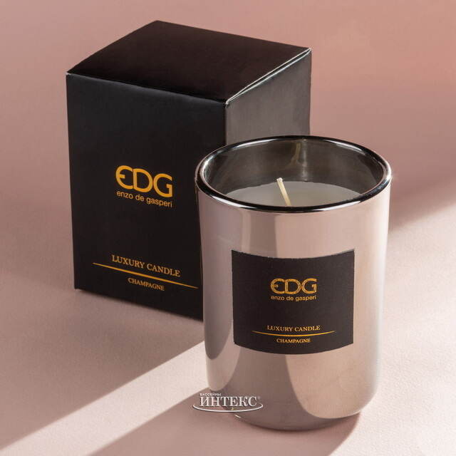 Ароматическая свеча в стакане Gasperi de Luxe: Champagne 11 см EDG