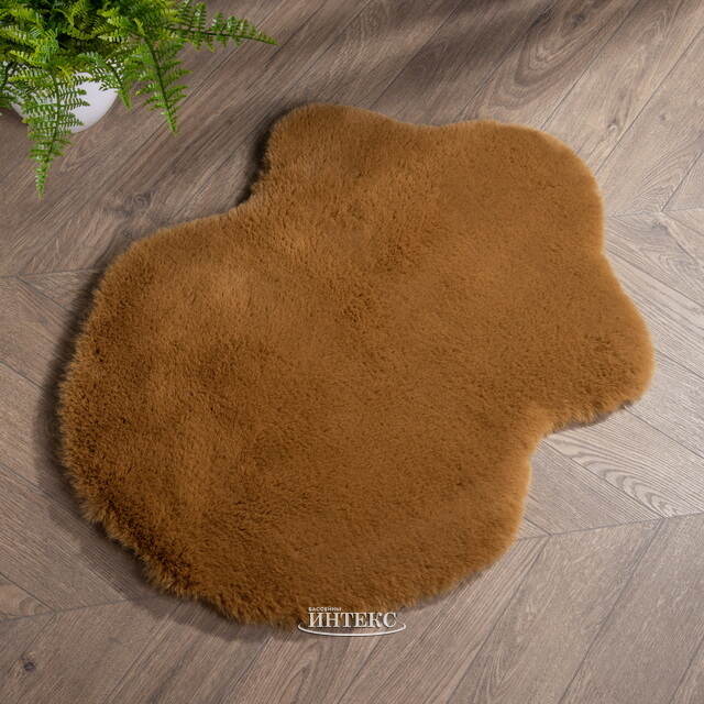Декоративный коврик Освальд 55*38 см коричневый Kaemingk (Кейминг)