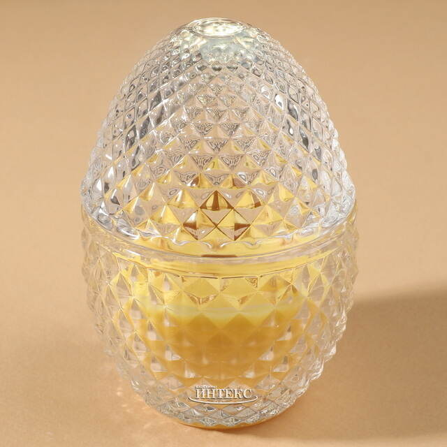 Ароматическая свеча Флора: Имбирь и Тёплая Ваниль 12 см, 20 часов горения EDG (ЭДГ)