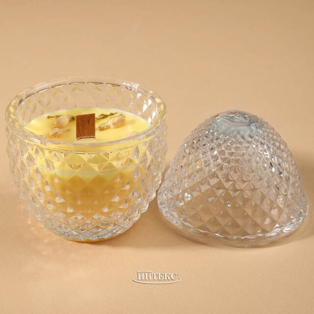 Ароматическая свеча Флора: Имбирь и Тёплая Ваниль 12 см, 20 часов горения EDG (ЭДГ)