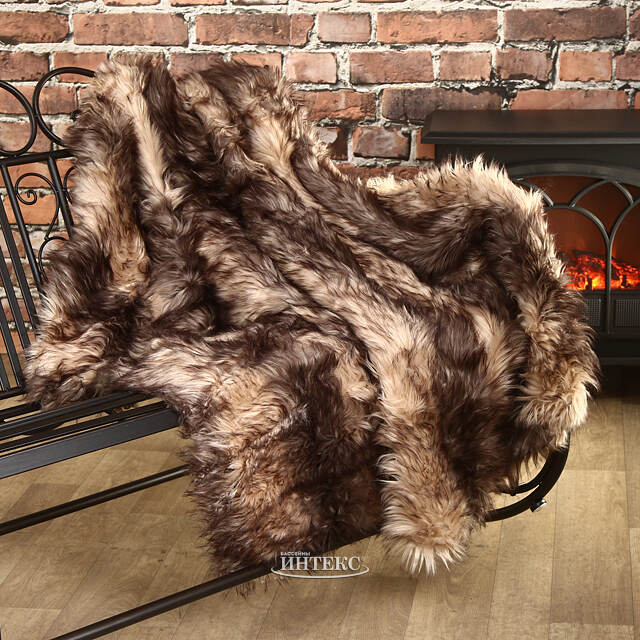 Меховой плед Garten Taupe 150*130 см Kaemingk (Кейминг)