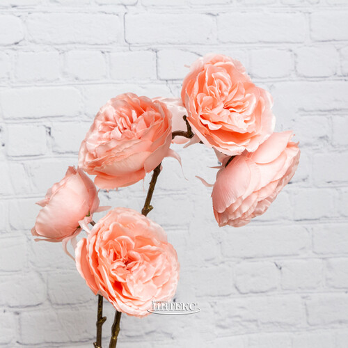 Искусственная Роза Шёлковое Сияние 58 см нежно-розовая Kaemingk
