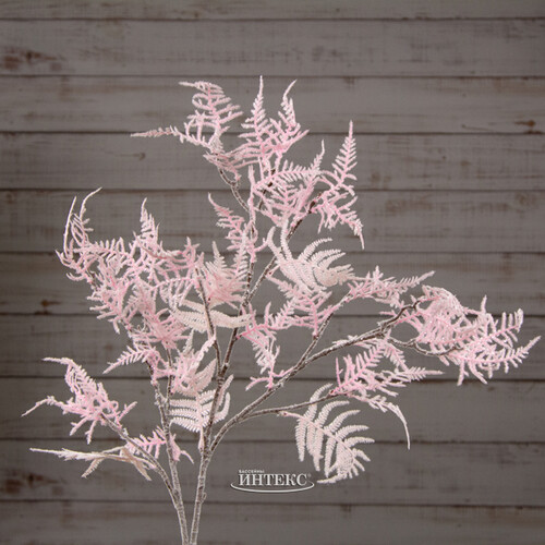 Декоративная ветка Снежный Аспарагус 104 см нежно-розовый Kaemingk
