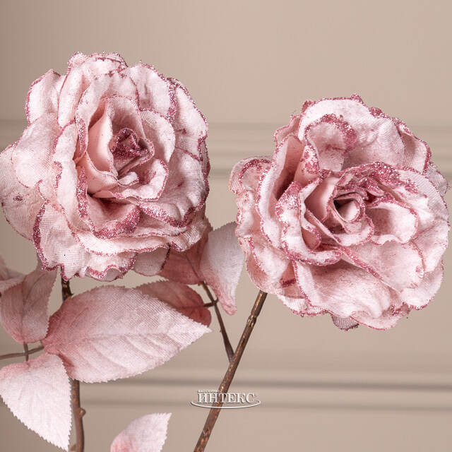 Искусственная роза Аурелия 60 см розовый бутон Kaemingk