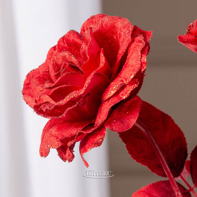 Искусственная роза Аурелия 60 см бордовая Kaemingk