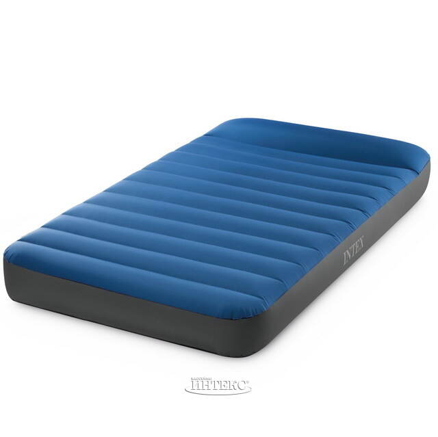 Надувной туристический матрас для кемпинга 99*191*22 см, с USB-насосом INTEX (Интекс)