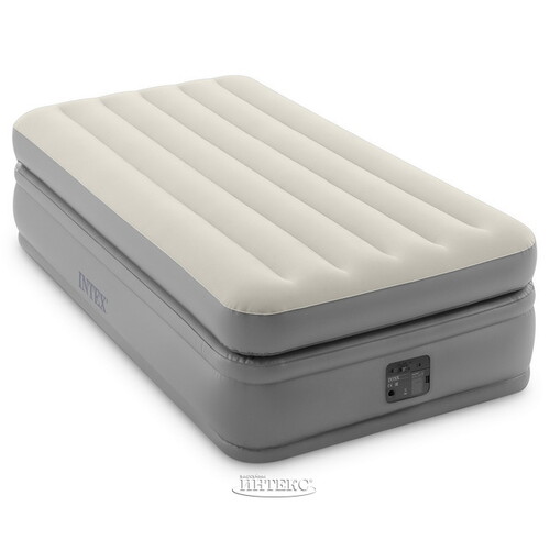 Надувная кровать с насосом Prime Comfort Twin, 99*191*51 см INTEX