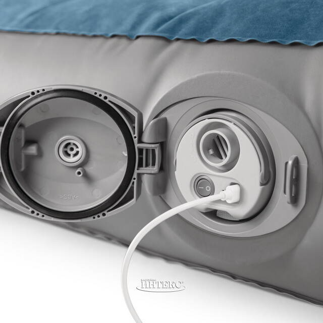 Надувной матрас с насосом Prestige Twin (Престиж Твин) с USB-портом, 152*203*25 см INTEX (Интекс)