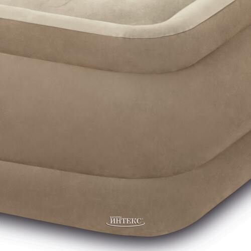 Надувная кровать с насосом Ultra Plush 99*191*46 см INTEX