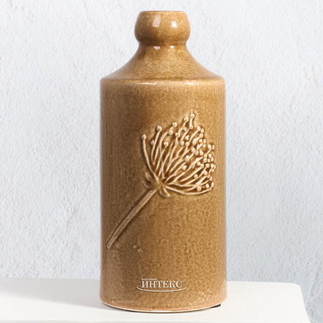 Декоративная ваза Ботаника 30 см карамельная Kaemingk (Кейминг)