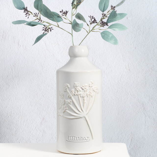 Декоративная ваза Ботаника 30 см молочная Kaemingk (Кейминг)