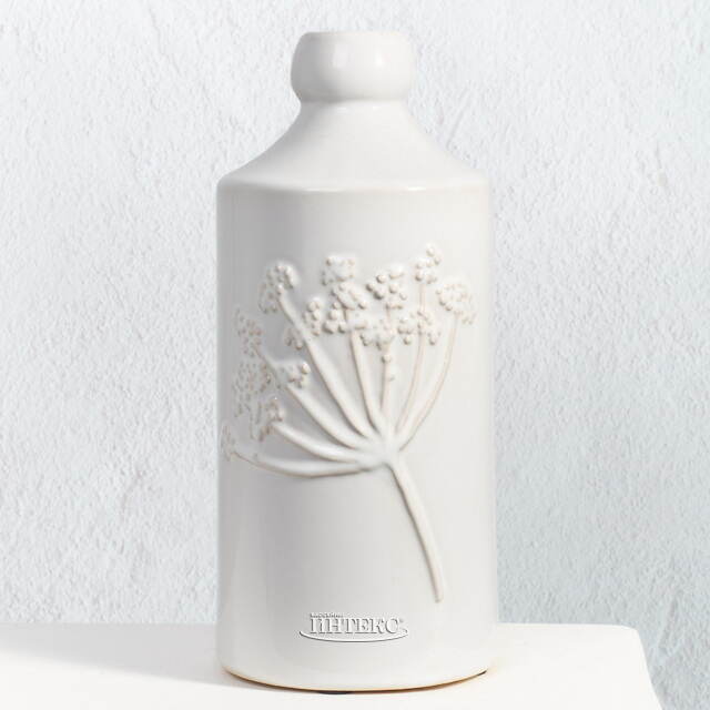 Декоративная ваза Ботаника 30 см молочная Kaemingk (Кейминг)