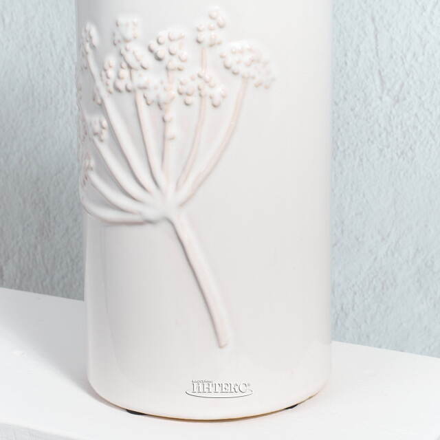 Декоративная ваза Ботаника 30 см молочная Kaemingk (Кейминг)