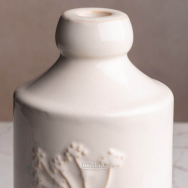 Декоративный подсвечник Ботаника 21 см молочный Kaemingk (Кейминг)