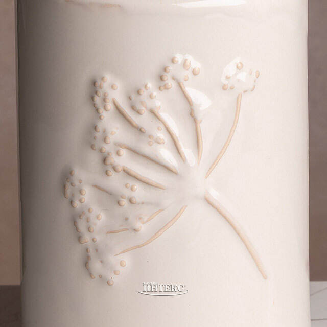 Декоративный подсвечник Ботаника 21 см молочный Kaemingk (Кейминг)