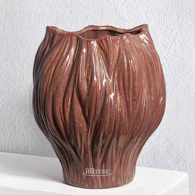 Керамическая ваза Кастанеа 26 см Kaemingk (Кейминг)