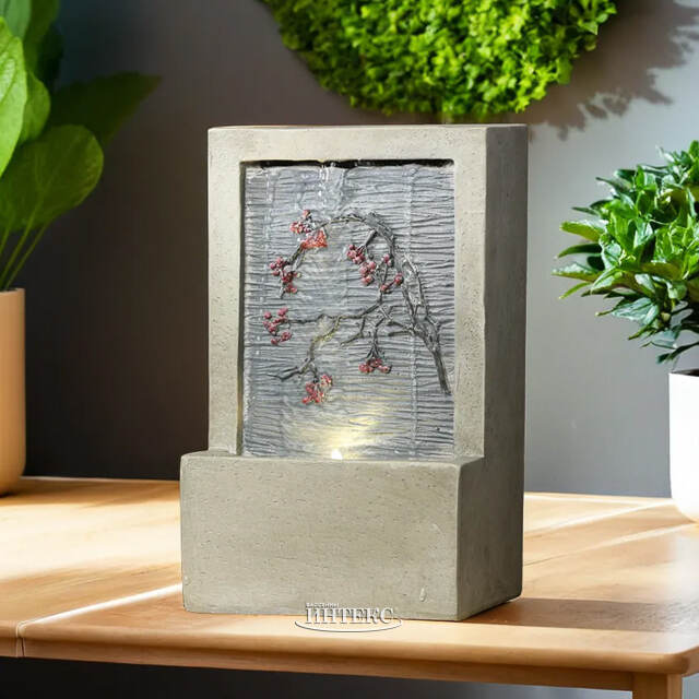 Декоративный фонтан Геффен 23*15 см с LED подсветкой Kaemingk (Кейминг)