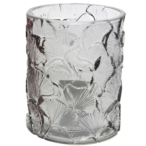 Стеклянная ваза Федеричи 18 см прозрачная дымка Kaemingk
