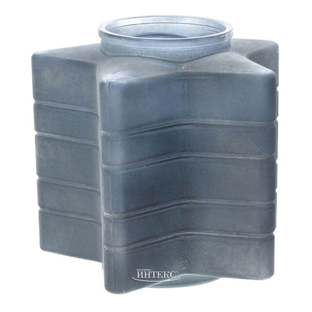 Стеклянный подсвечник Blue Frosty 23 см Kaemingk