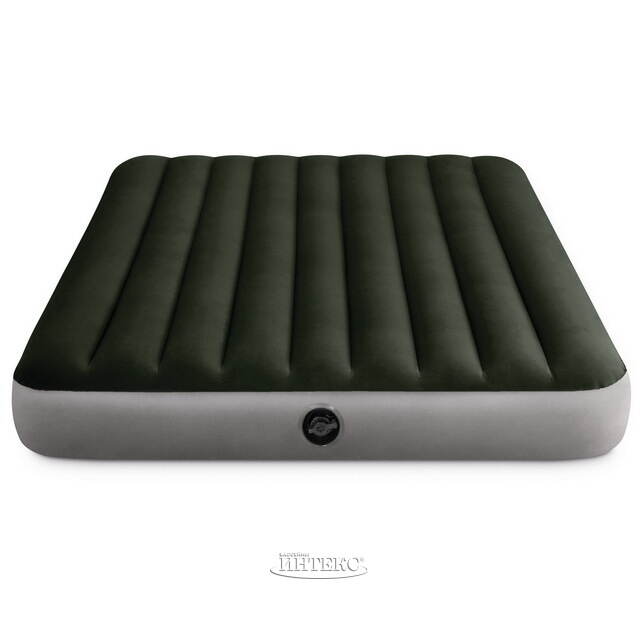 Надувной матрас с насосом Prestige Downy (Престиж Дауни) 152*203*25 см INTEX (Интекс)
