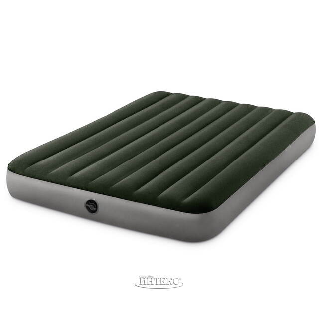 Надувной матрас с насосом Prestige Downy (Престиж Дауни) 152*203*25 см INTEX (Интекс)