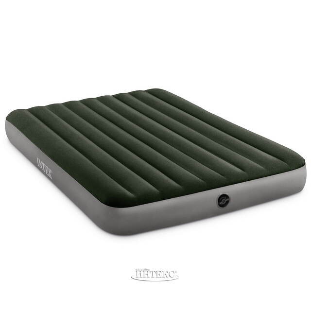 Надувной матрас с насосом Prestige Downy (Престиж Дауни) 152*203*25 см INTEX (Интекс)