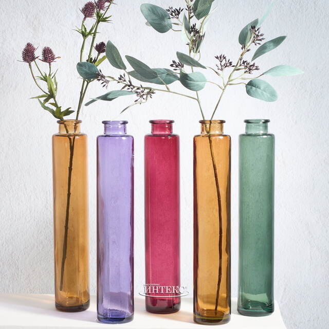 Набор стеклянных бутылок Салон де Прованс 32 см, 5 шт Kaemingk (Кейминг)