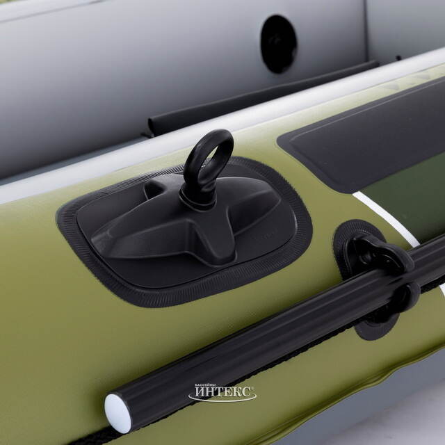 Надувная лодка Seahawk (Сихоук) двухместная 236*114*41 см + насос и весла INTEX (Интекс)