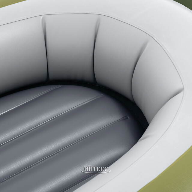 Надувная лодка Seahawk (Сихоук) двухместная 236*114*41 см + насос и весла INTEX (Интекс)