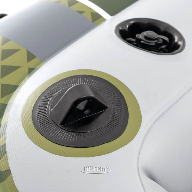 Надувная лодка Seahawk (Сихоук) трехместная 295*137*43 см + насос и весла INTEX (Интекс)