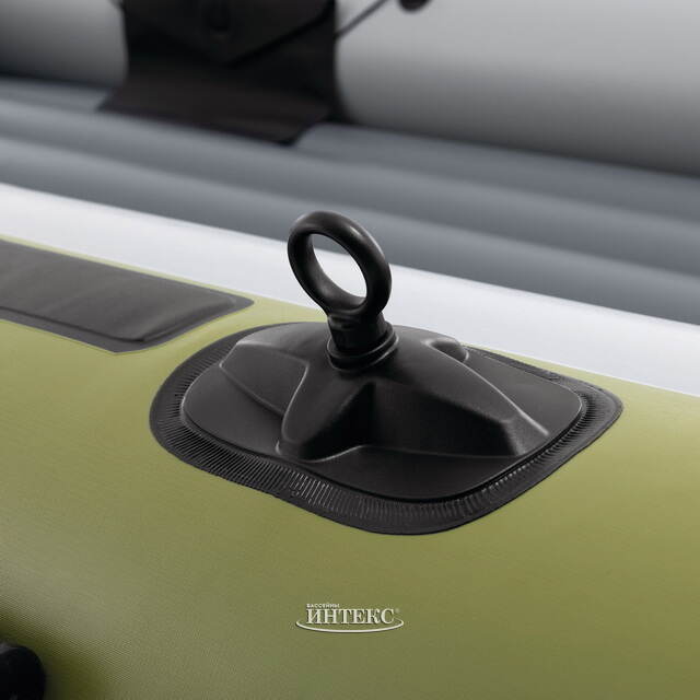 Надувная лодка Seahawk (Сихоук) четырехместная 351*145*48 см + насос и весла INTEX (Интекс)