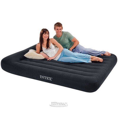Надувной матрас Pillow Rest Classic 152*203*23 см INTEX