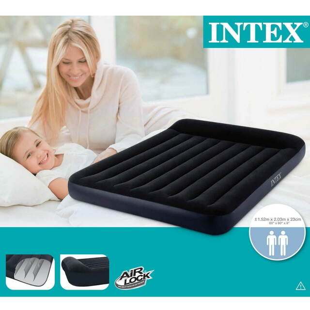 Надувной матрас Pillow Rest Classic 152*203*23 см INTEX (Интекс)