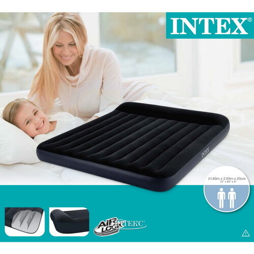 Надувной матрас Pillow Rest Classic 183*203*23 см INTEX