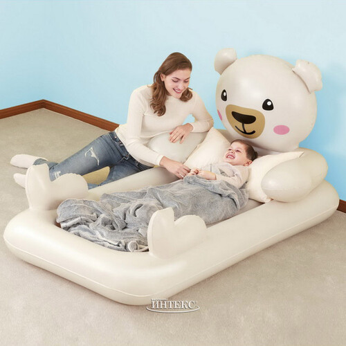 Детская надувная кровать Teddy Bear 188*109*89 см Bestway
